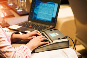 What is a Court Reporter Machine